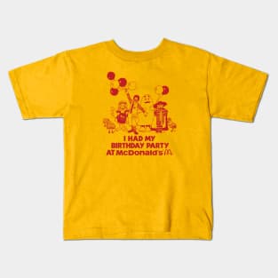 McDonalds Birthday Party Kids T-Shirt